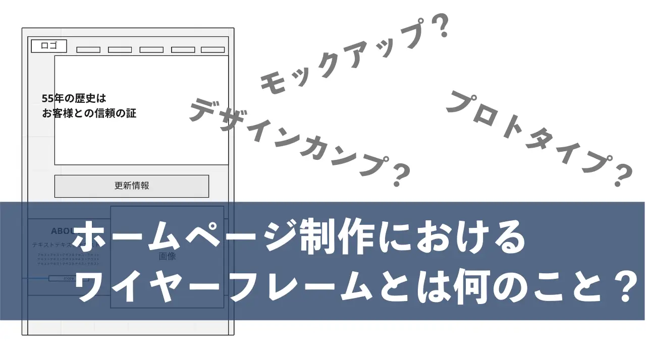 ホームページ　ワイヤーフレーム