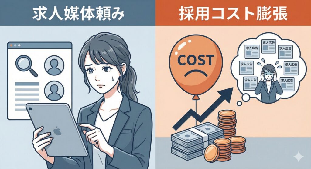 なぜ求人媒体頼みでは「採用コスト」が膨れ上がるのか？
