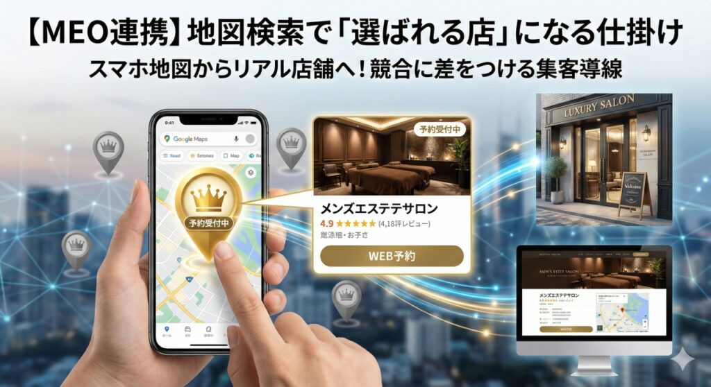 【MEO連携】地図検索で「選ばれる店」になる仕掛け
