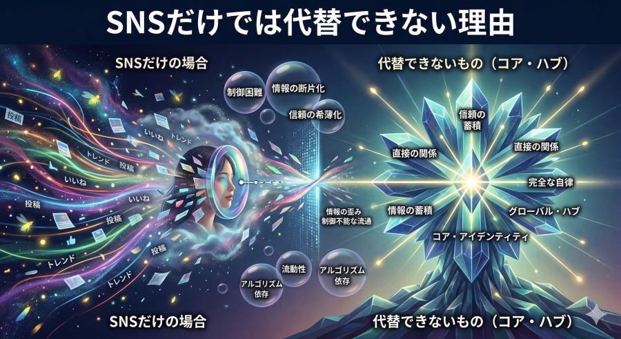 SNSだけでは代替できない理由